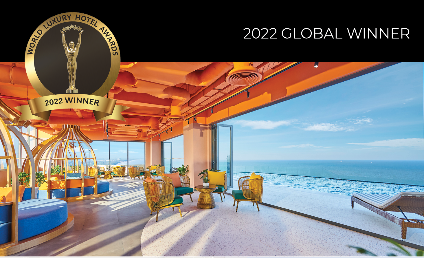 Khách sạn Vias Hotel Vung Tau được trao tặng giải thưởng danh giá "Luxury Rooftop View Hotel - 2022 Global Winner"